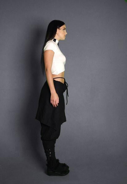 JiiNE UNiSEX SAMURAi SLACKS - BLACK (ONE SIZE)