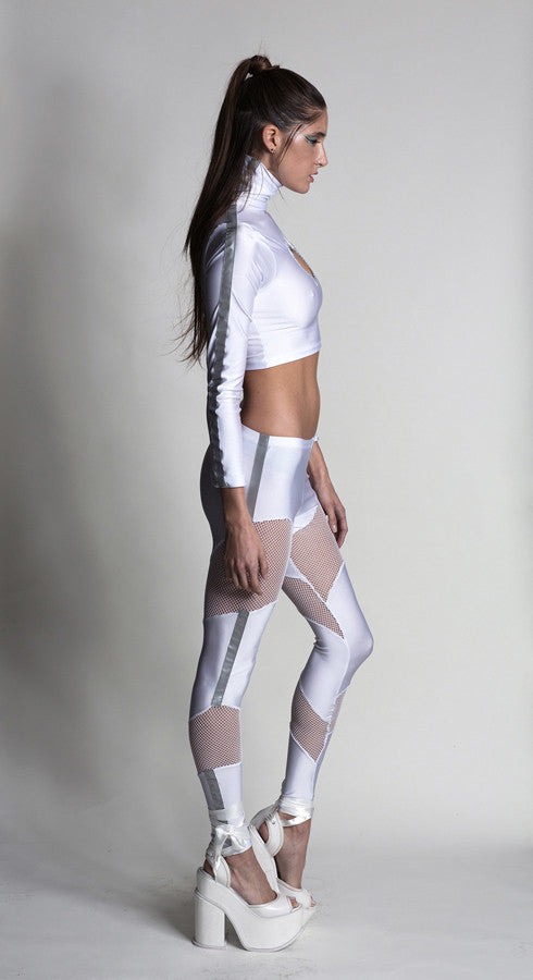 L♥VR MΞSH LΞGGINGS [ᴡʜɪᴛᴇ]