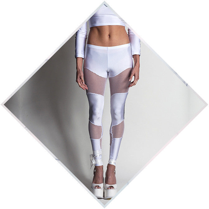 L♥VR MΞSH LΞGGINGS [ᴡʜɪᴛᴇ]